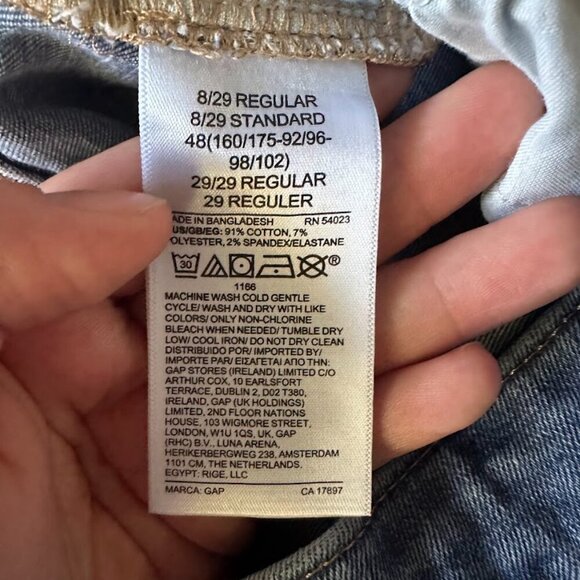 GAP Denim High Rise Universal Legging Jeans, Medium Blue, Size 8 / 29 R, Jegging - Picture 13 of 14